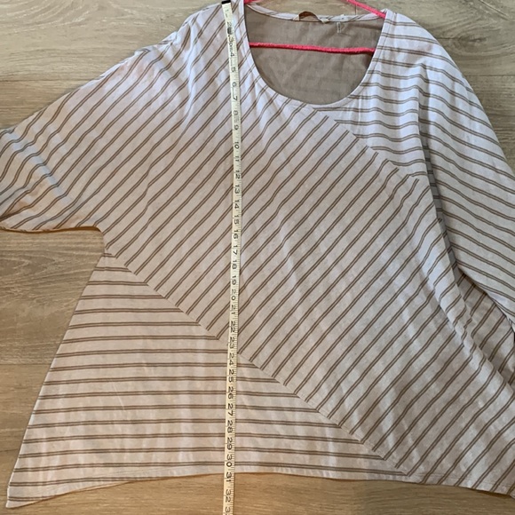 Soft Surroundings womens plus size tunic top in stripes - Picture 5 of 10